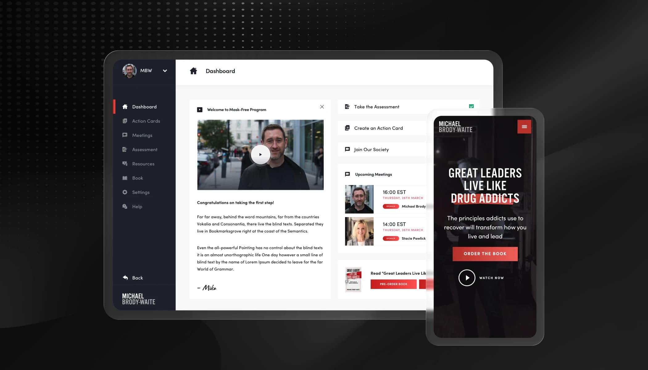 Building a platform for authentic leadership.